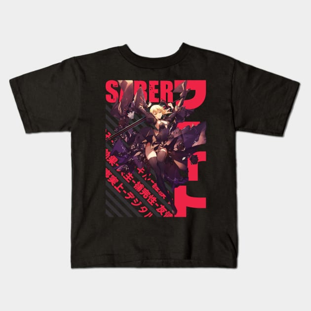 Fate - Saber Alter #02 Kids T-Shirt by Recup-Tout